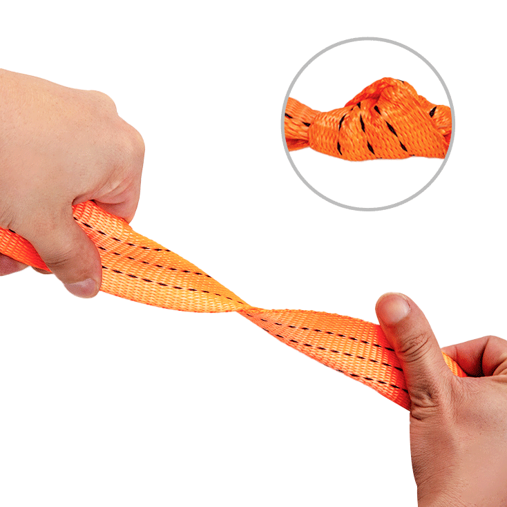 High-strength polyester webbing with UV-resistant, anti-aging stitching
