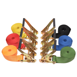 文本（示例5张） 2" 5 Ton European Standard Ratchet Straps 6-12m with Plastic Handle